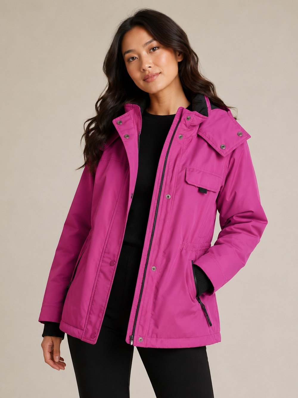 Pink waterproof jacket